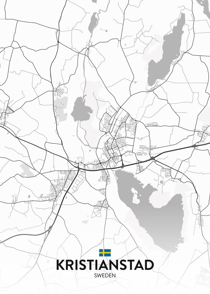 'Kristianstad SE' Poster by IMR Designs Displate