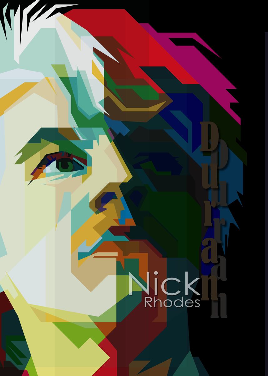 'Nick Rhodes Duran Duran' Poster, picture, metal print, paint by CR Art ...