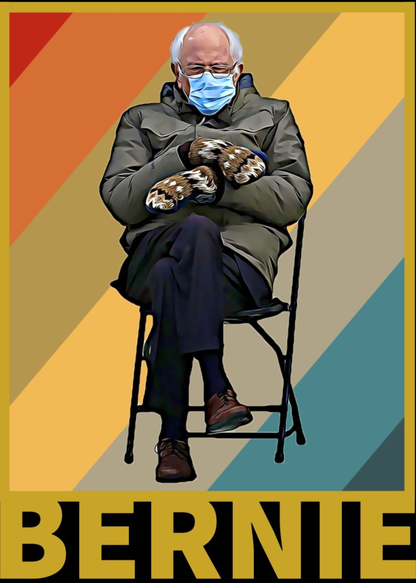 Bundled Up Bernie Meme Poster By Smith Oscar Displate 