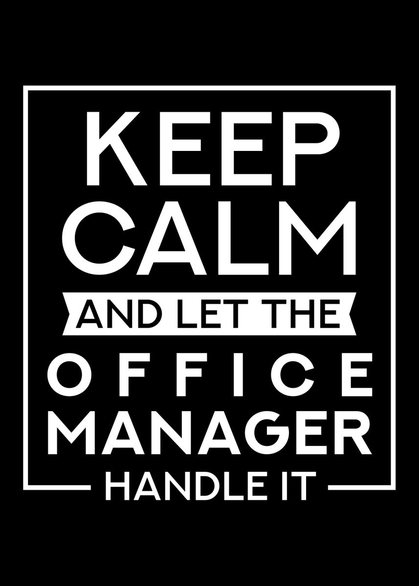 'Office Manager' Poster by platenum | Displate