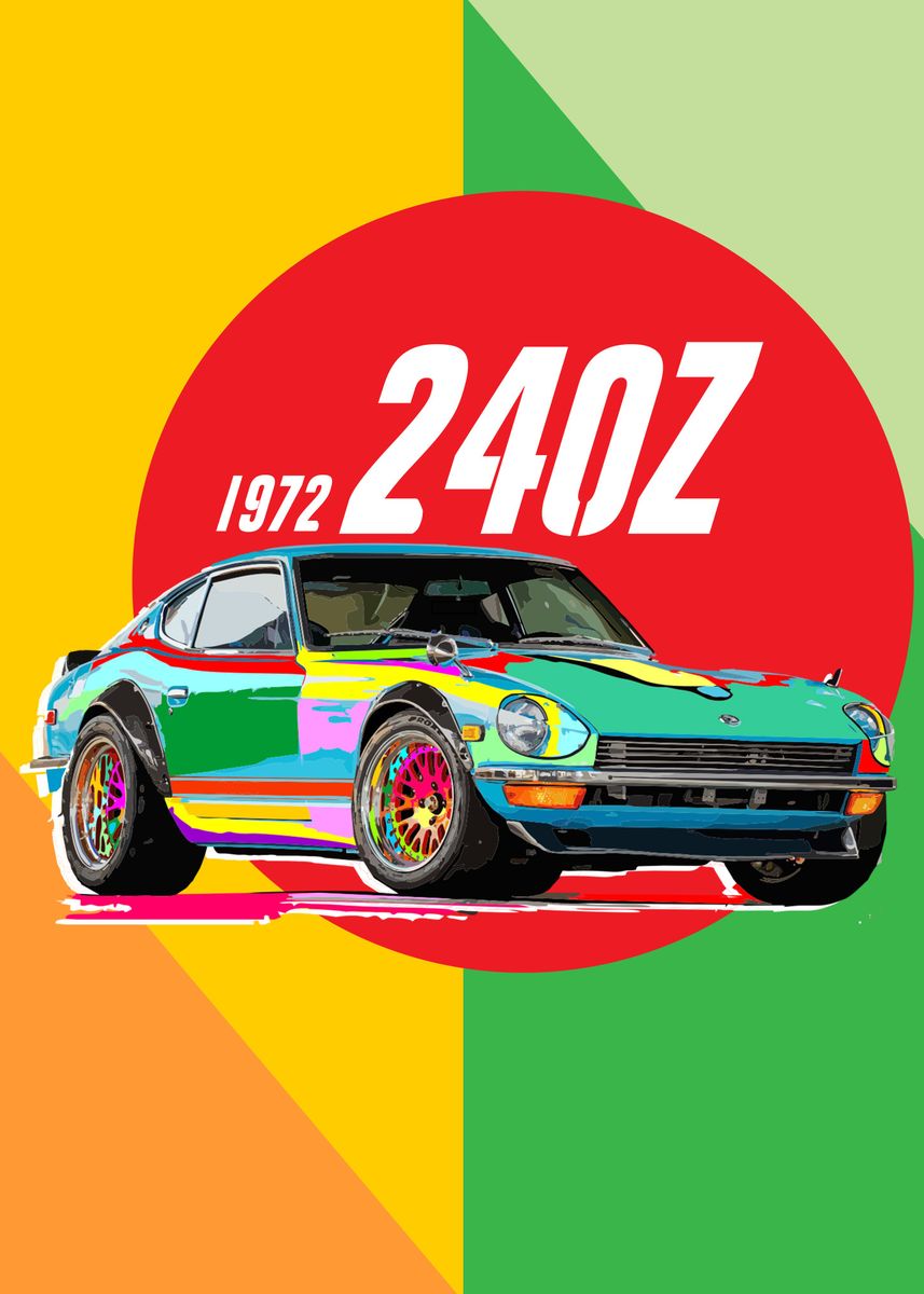 Datsun 240z Turbo Poster By Joe Nove Displate