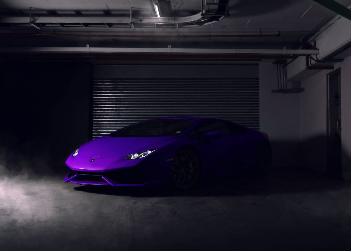 Purple Lamborghini' Poster by Rollz | Displate