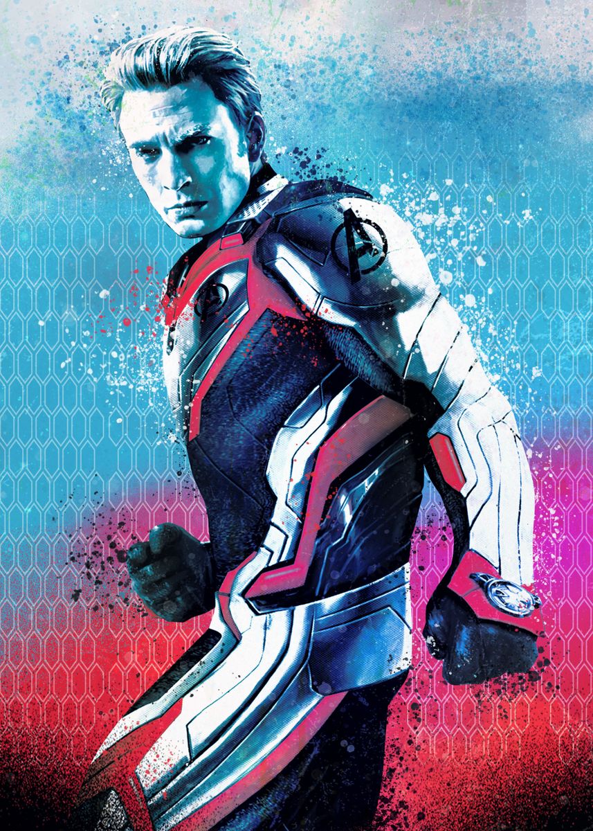 'The Captain America ' Poster by Marvel   | Displate