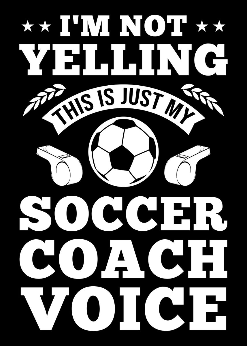 'Soccer Coach' Poster by platenum | Displate