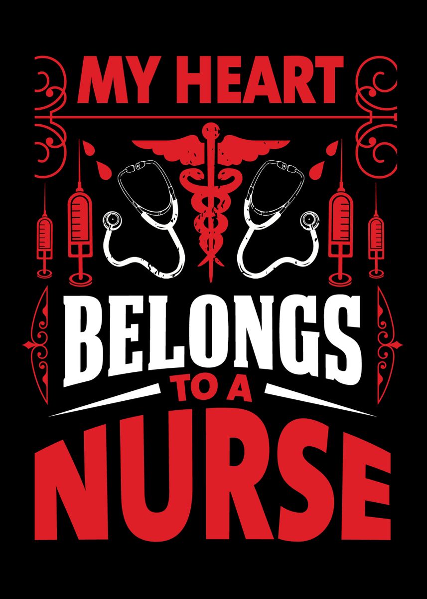 'My Heart Belongs To A' Poster, picture, metal print, paint by ZS C O M ...