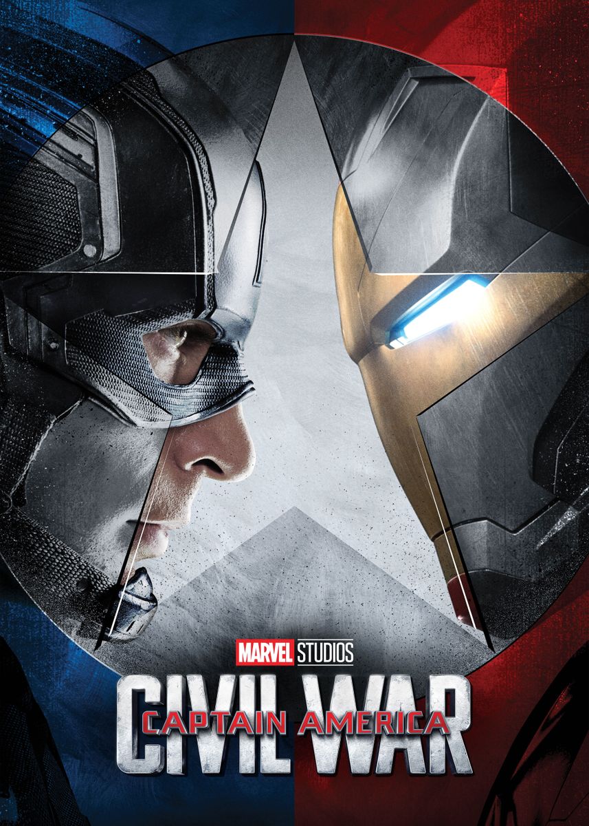 Captain America: Civil War' Poster by Marvel | Displate