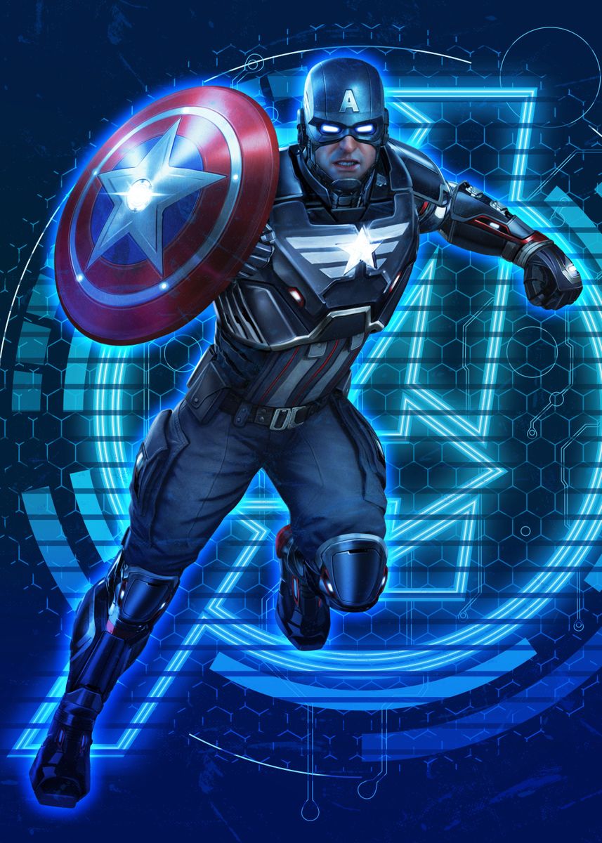 'captain America' Poster, Picture, Metal Print, Paint By Marvel 