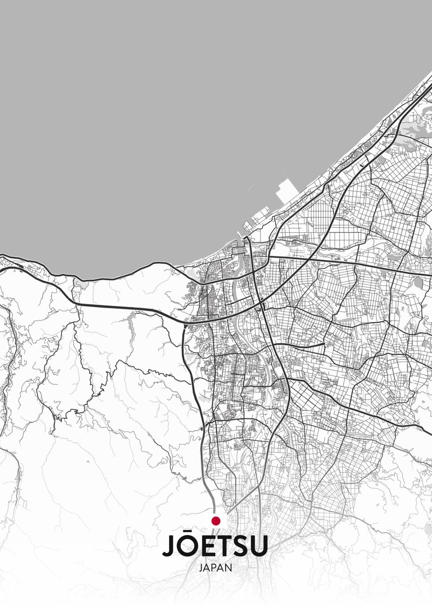 'Joetsu JP' Poster, picture, metal print, paint by IMR Designs Displate