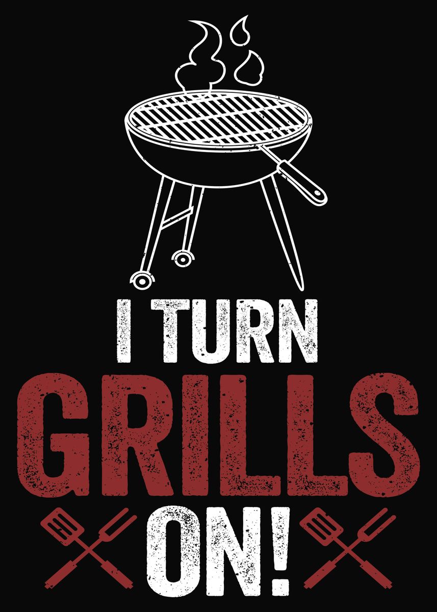 'BBQ Grill Smoker Meat' Poster by Statements | Displate