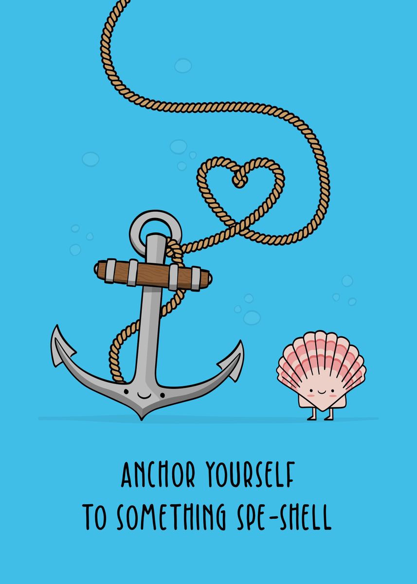 'Anchor Yourself' Poster by Weltenraser Displate