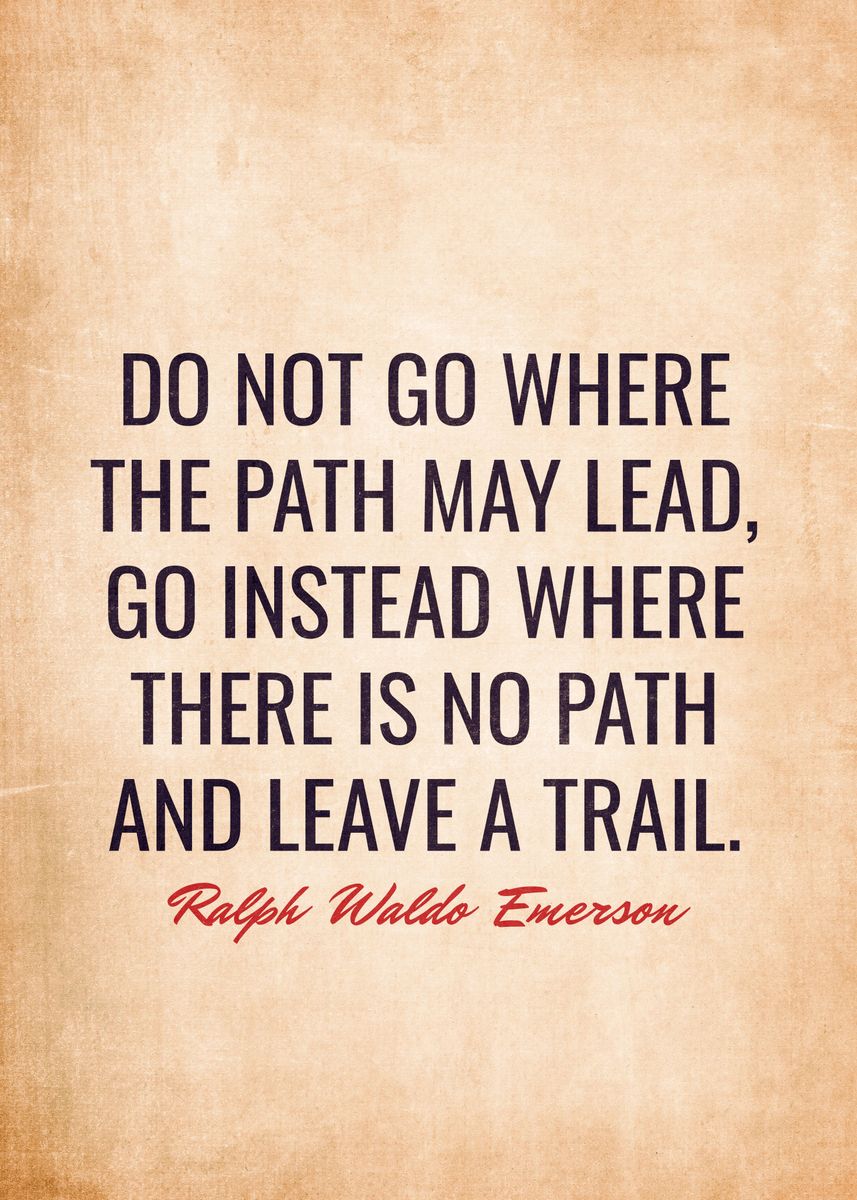 'Quotes Ralph Waldo Emerson' Poster, picture, metal print, paint by ...