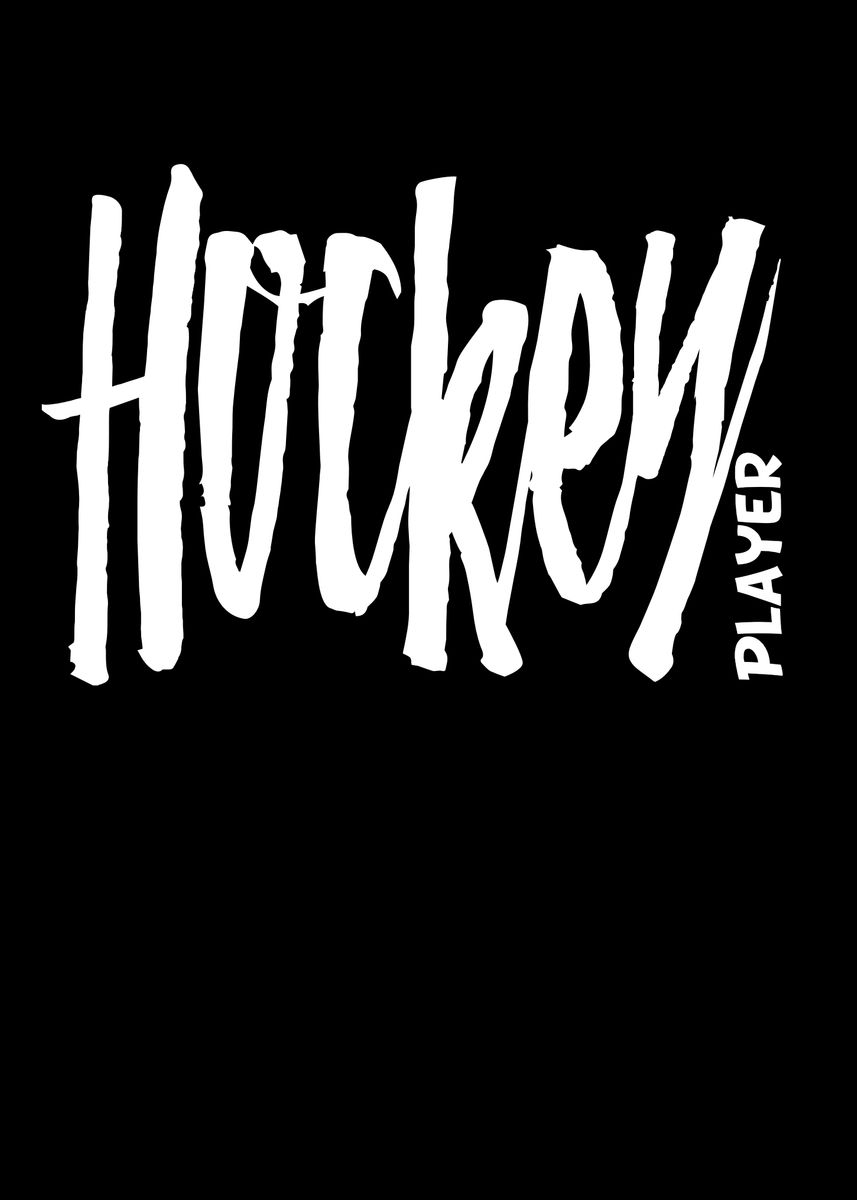 'Hockey Player cool TextArt' Poster by Displate