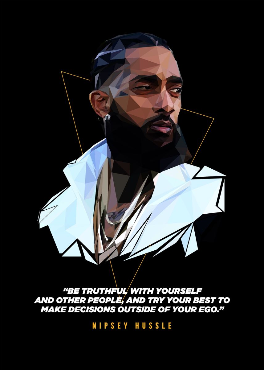  Nipsey Hussle Poster Print, Rap Music, Hip Hop Wall