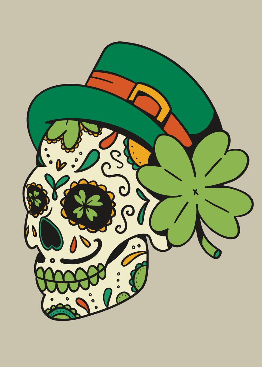 ST PATRICKS DAY SUGAR' Poster by 
