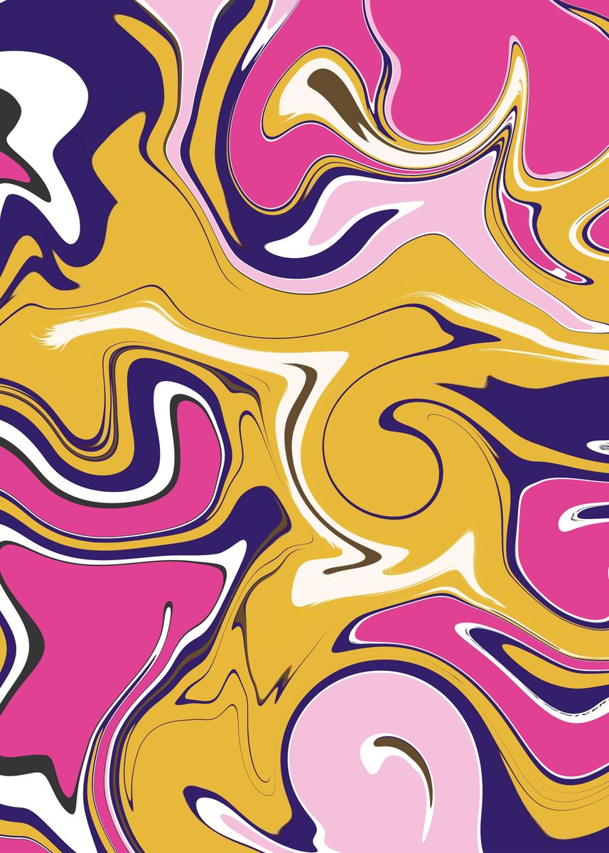 'Twirl art 1' Poster by Julia Rudens | Displate