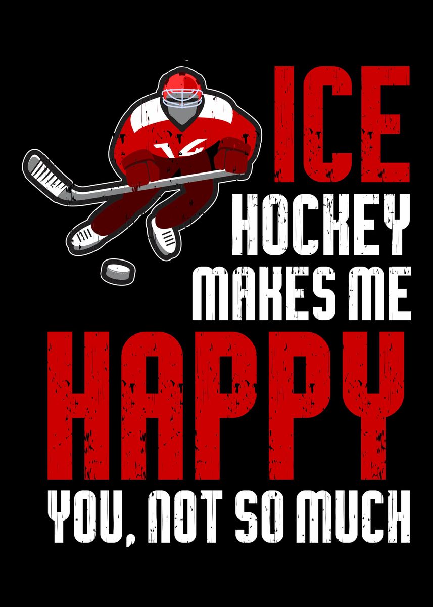 'Ice Hockey Coach Player' Poster by CrazySquirrel Displate