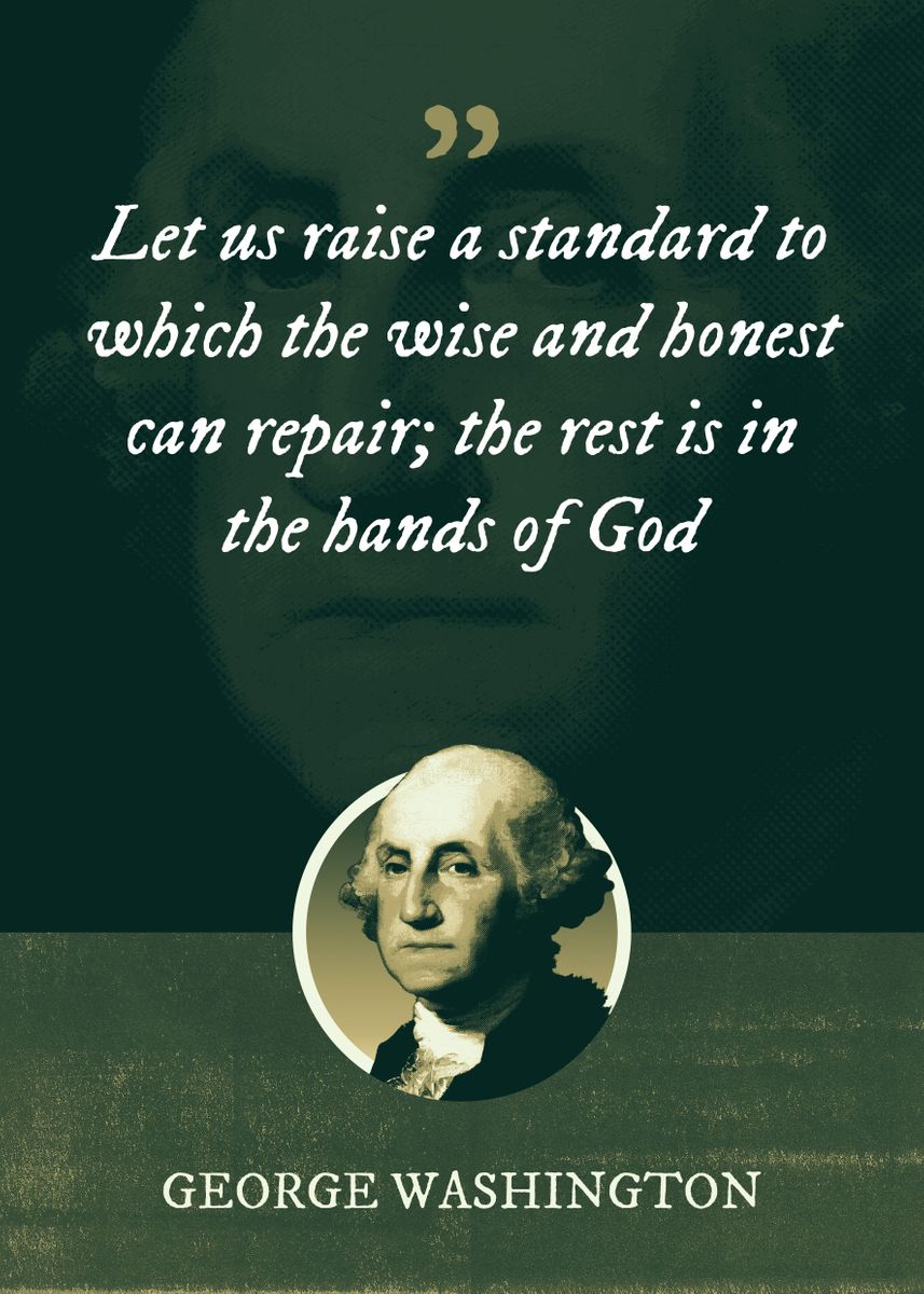 'Let us raise a standard to' Poster, picture, metal print, paint by