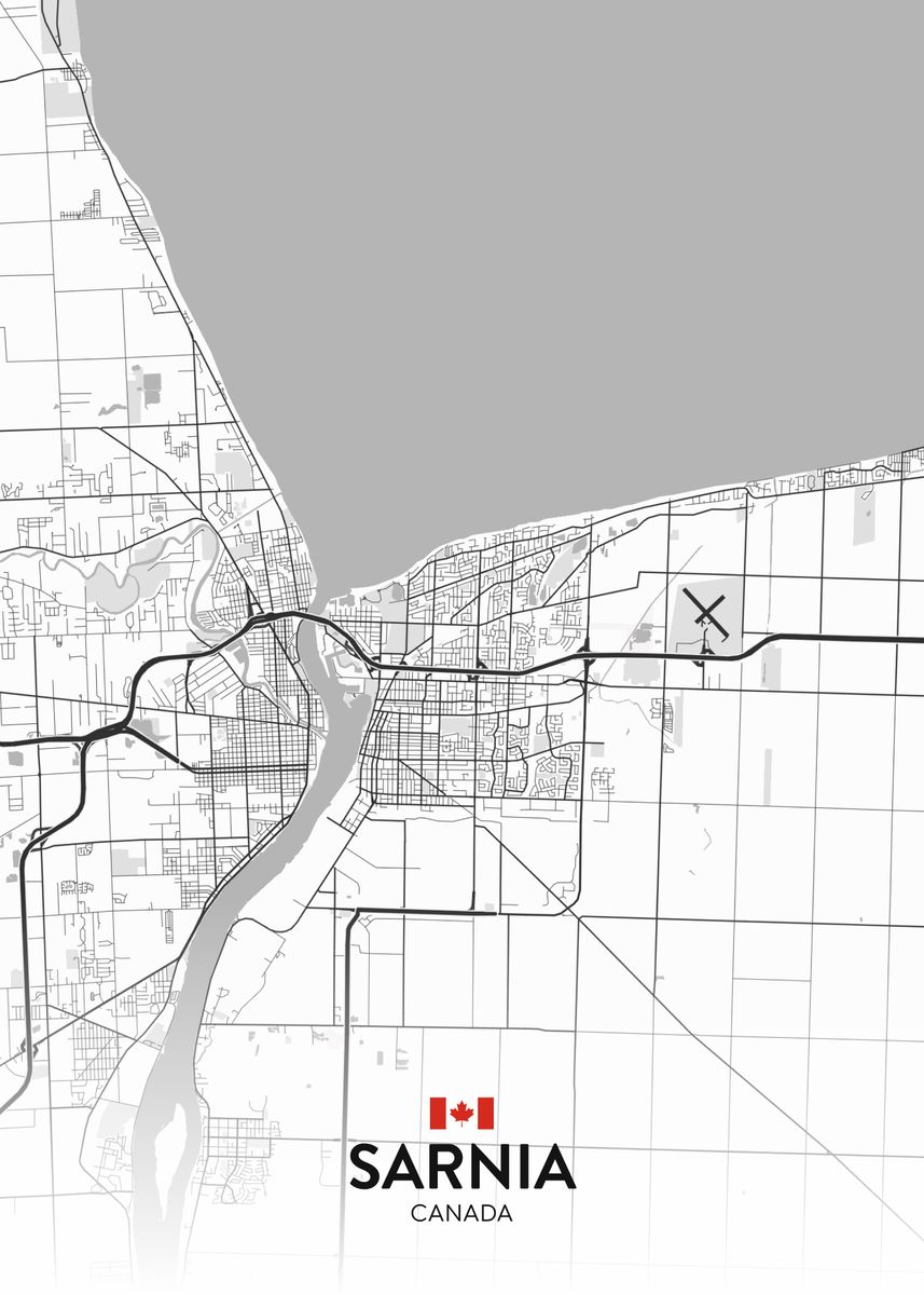 'Sarnia CA' Poster by IMR Designs Displate