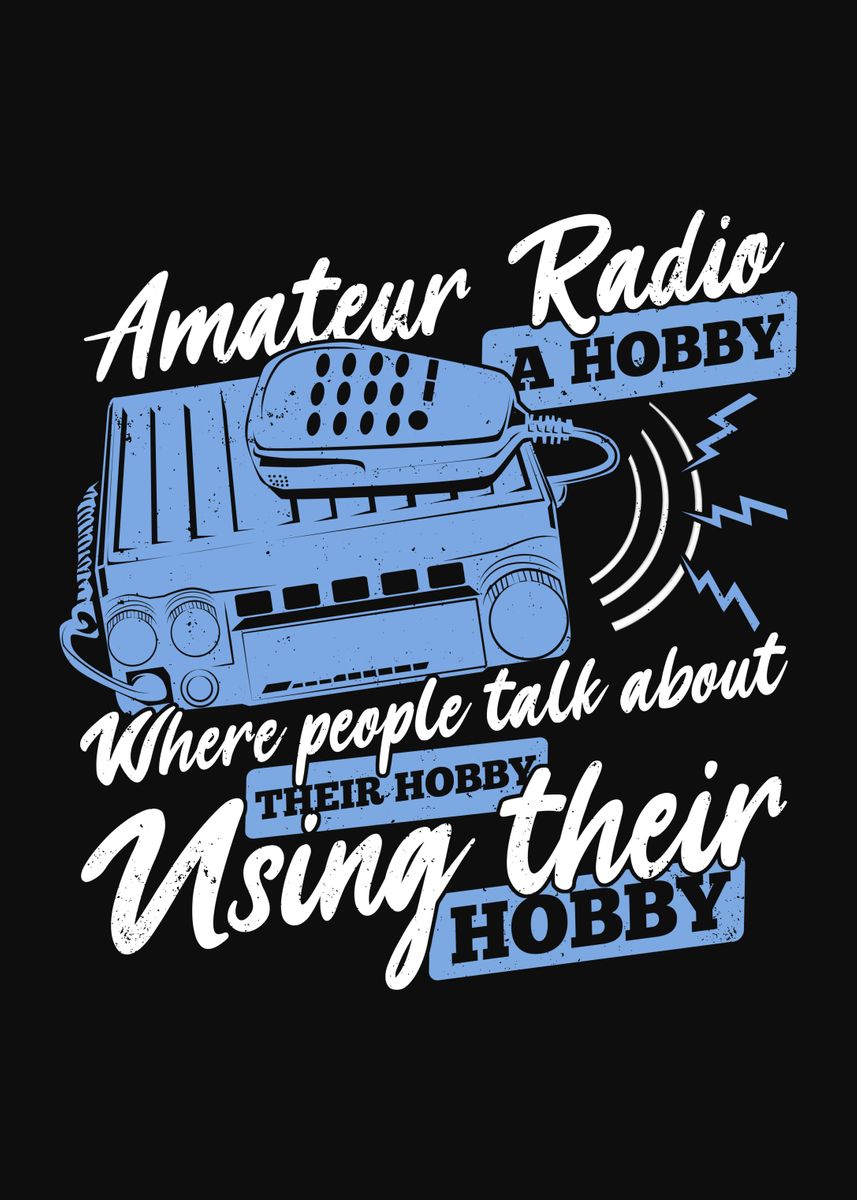 'Ham Radio Operator Design' Poster, picture, metal print, paint by ...