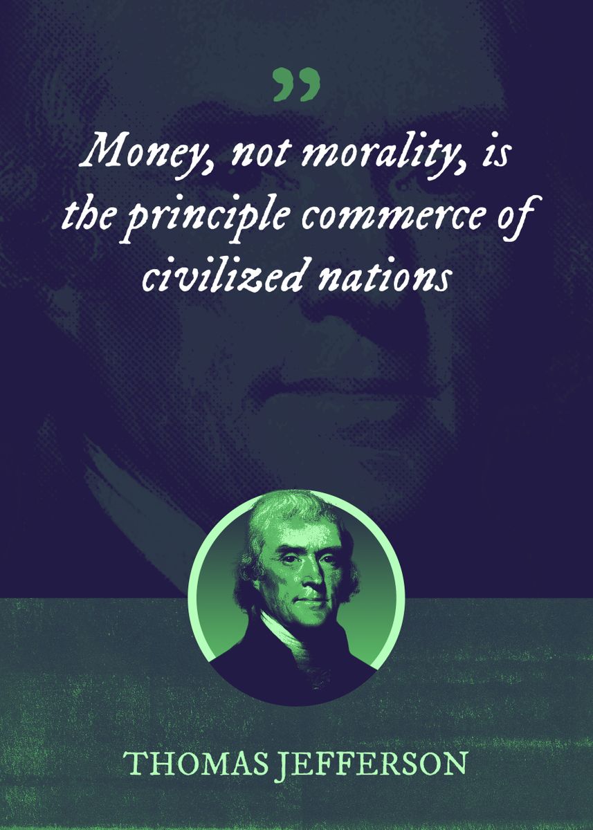 'Money not morality is ' Poster by Syahrasi | Displate