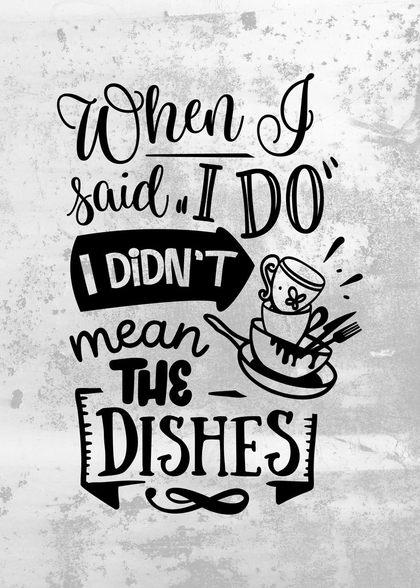 'Kitchen Funny Wall Decor' Poster by Decoratier Qwerdenker Displate