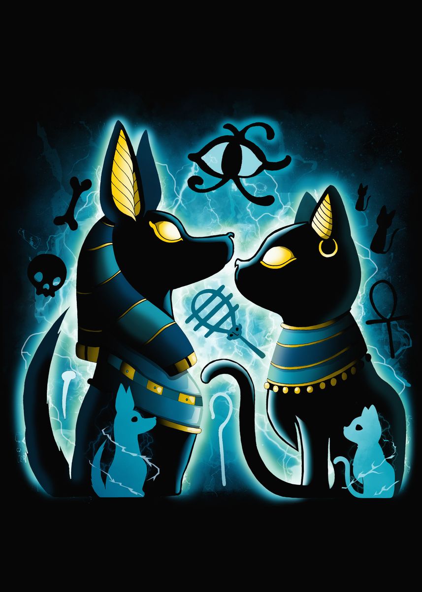 Bastet and anubis