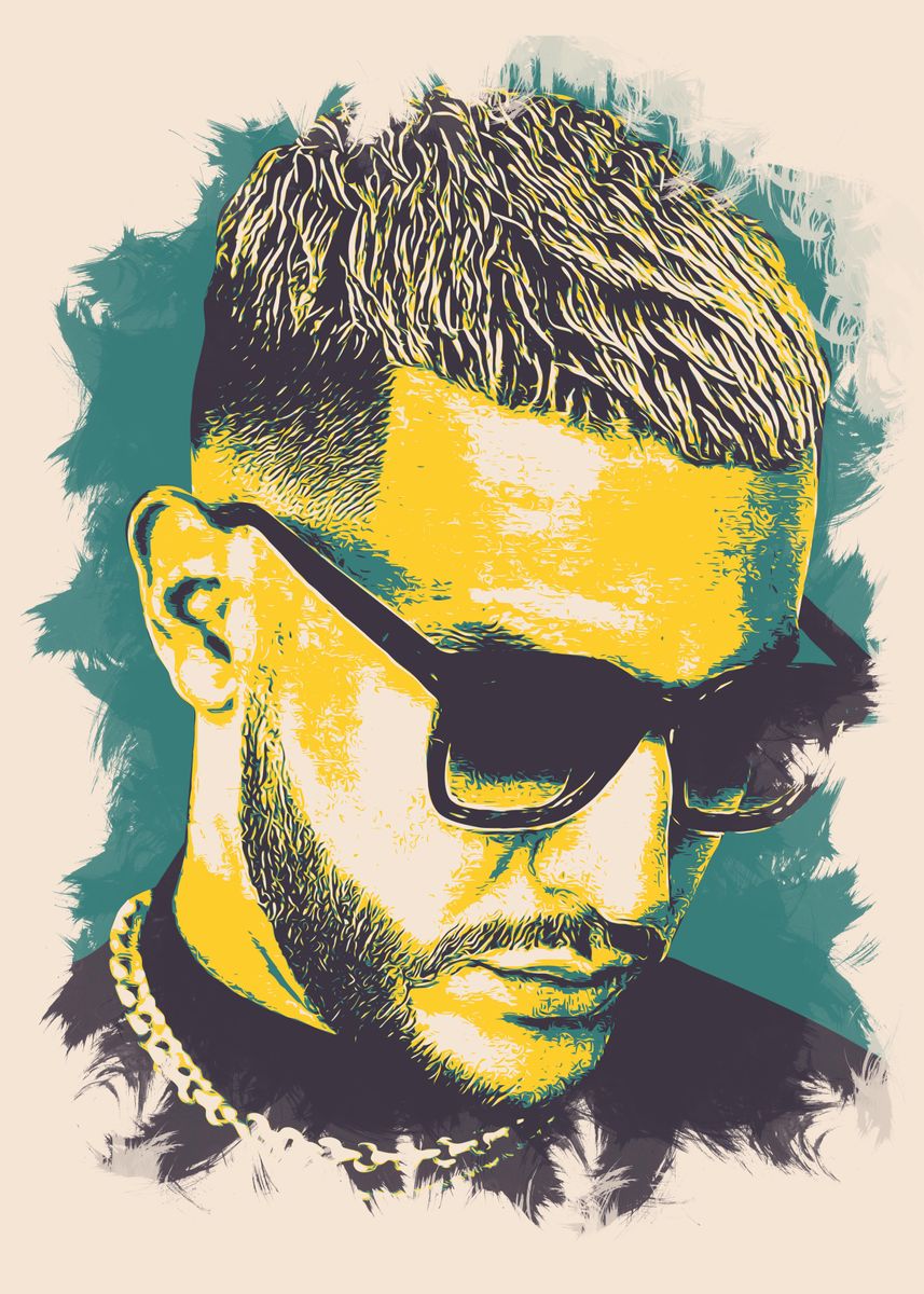 'DJ khalid Artwork' Poster by Rizky Irawan Displate