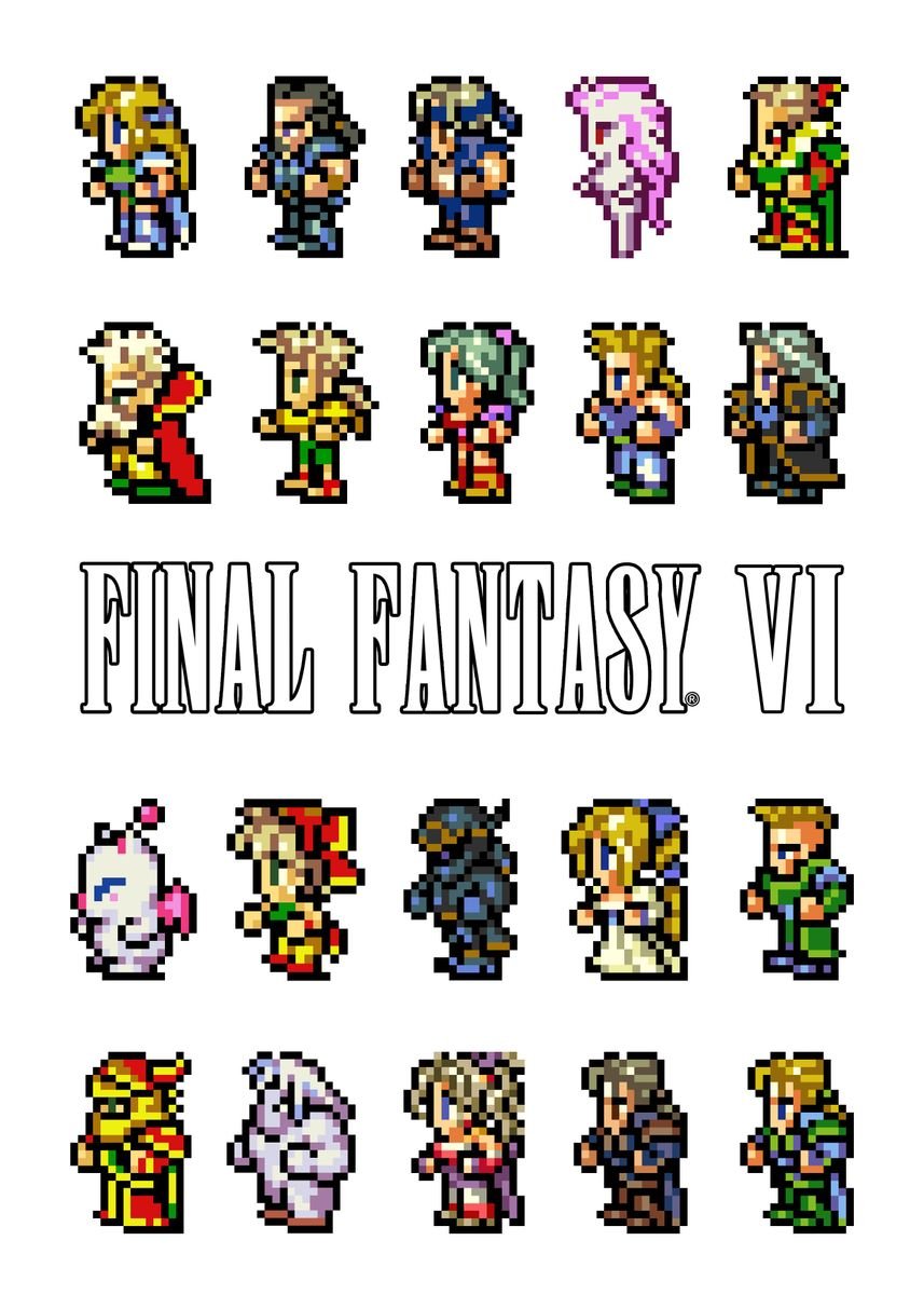 final fantasy 6 pixel art