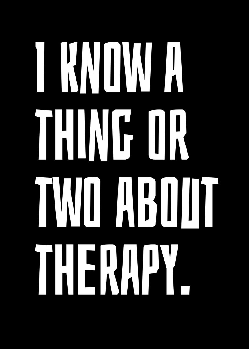 'Therapy' Poster by MarkOnDark Displate