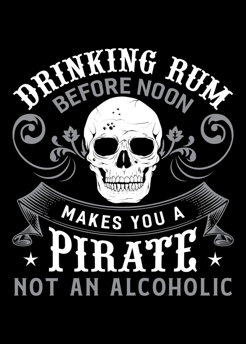 'Rum Drinking Alcohol' Poster, picture, metal print, paint by Christian ...