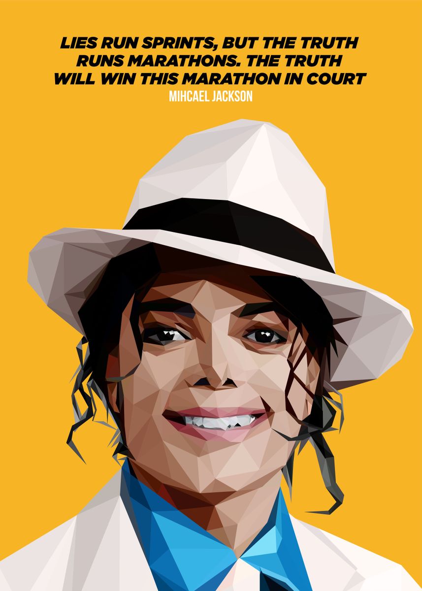'Michael Jackson ' Poster, picture, metal print, paint by Lowpoly ...