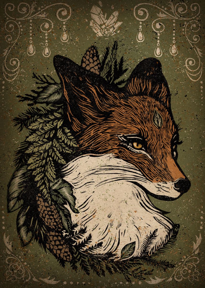 Fox queen. Porter Stone Woodland Fox.