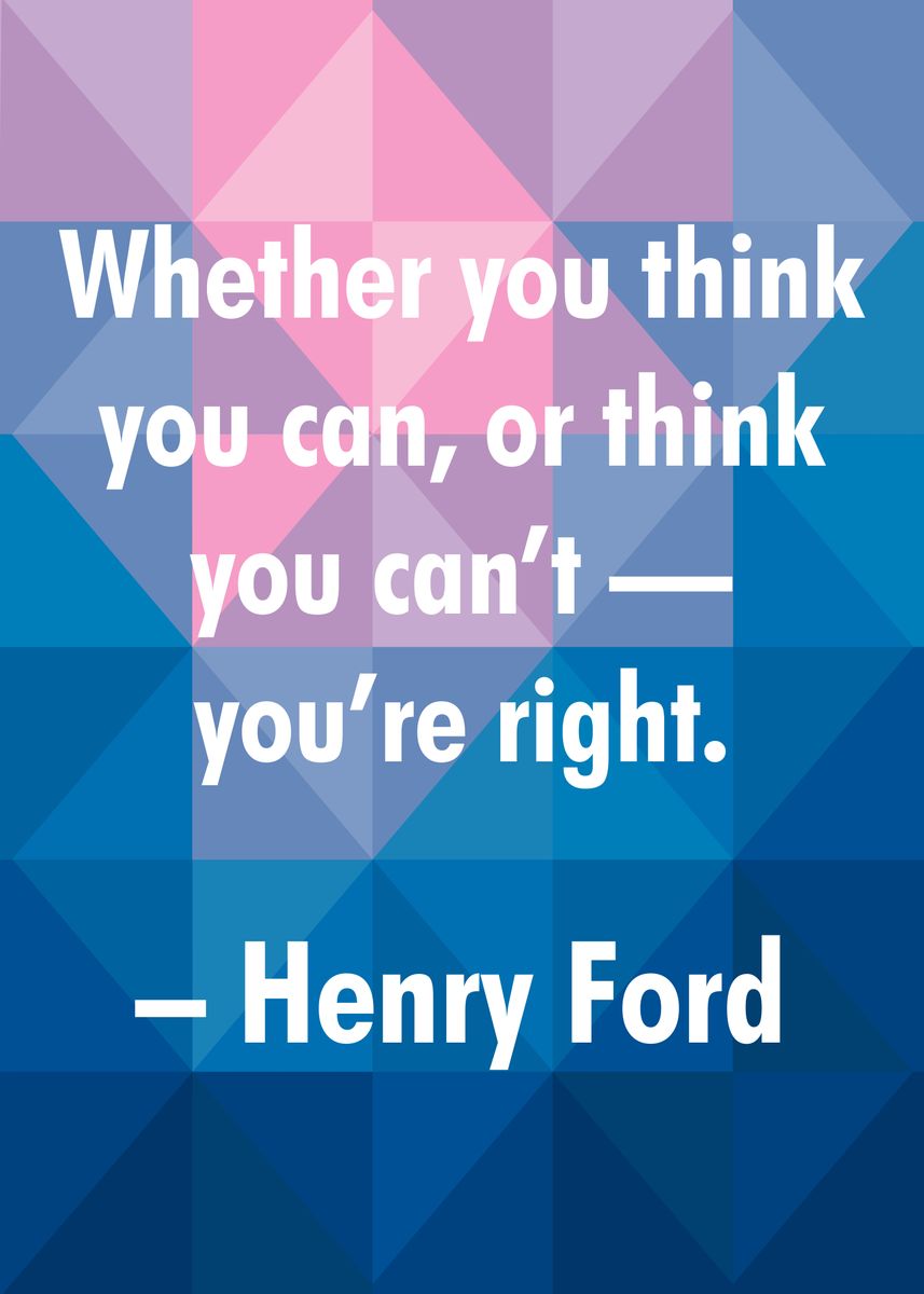 'Henry Ford 1' Poster by Reflection Quotes | Displate