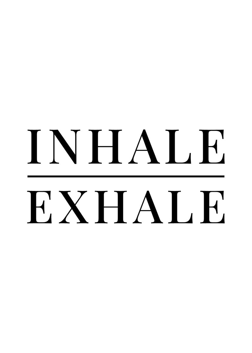 'InHale and Exhale' Poster by Human Shadow | Displate