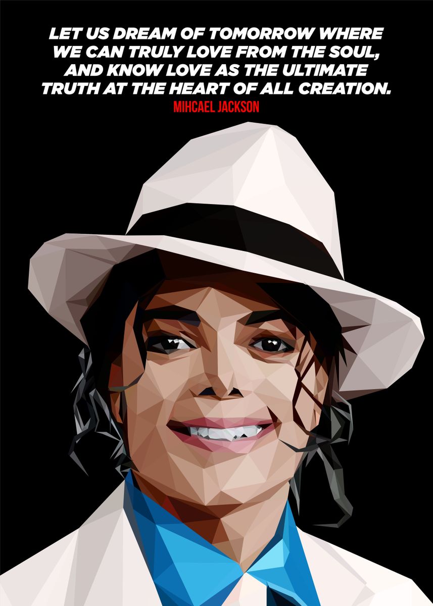 'MICHAEL JACKSON' Poster by Lowpoly Posters | Displate
