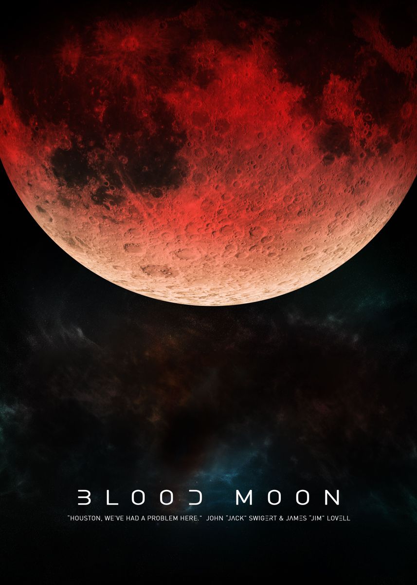 'Blood Moon' Poster by MyDigitalMind | Displate