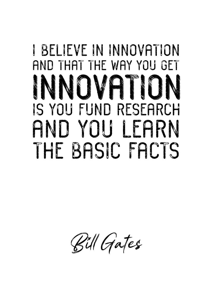 'Bill Gates Quote 2' Poster by Quoteey  | Displate