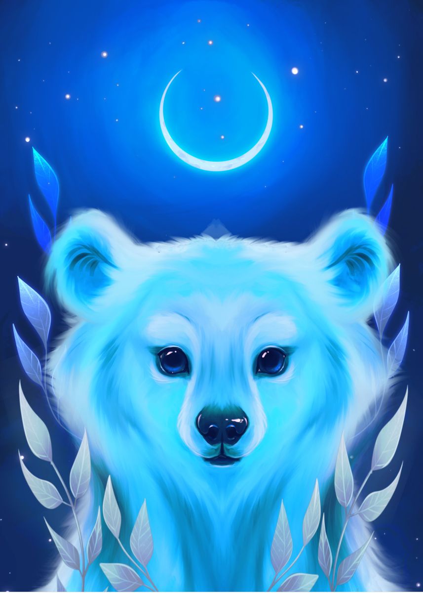 'Polard bear Guardian' Poster by Zuzana Ziakova | Displate