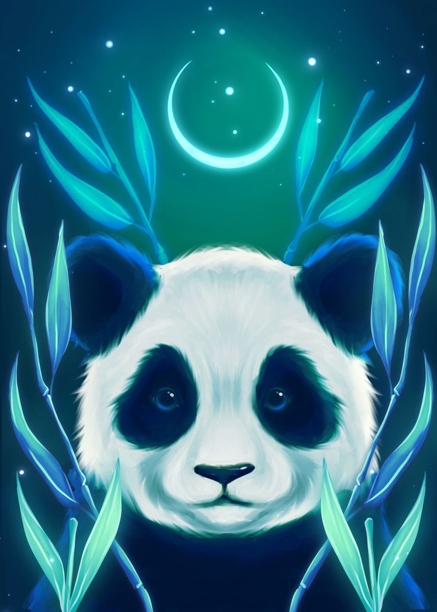 'Panda Forest Guardian' Poster by Zuzana Ziakova | Displate