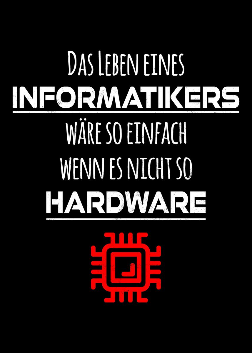 'ITBerufe Spruch fr Coder' Poster, picture, metal print, paint by