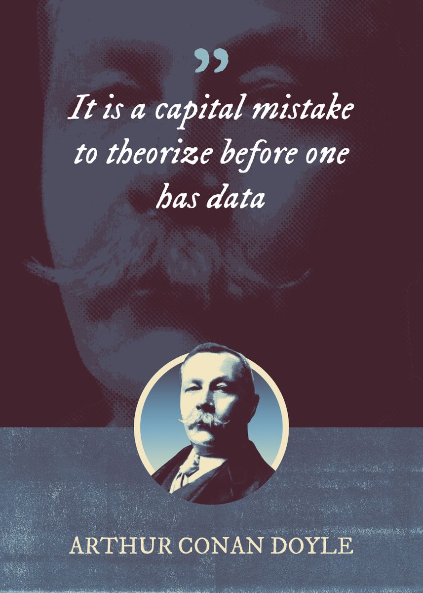 'It is a capital mistake to' Poster by Syahrasi | Displate