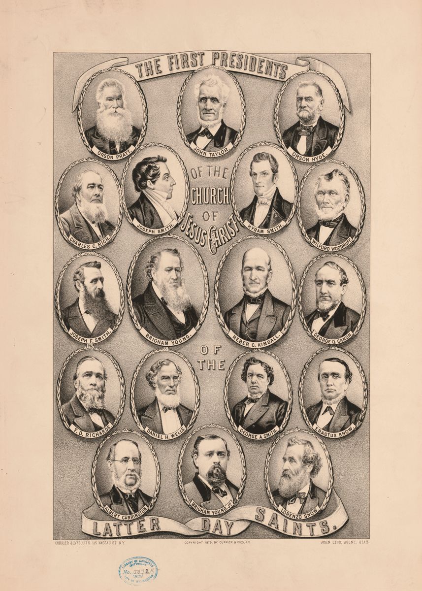 'First Mormon Presidents' Poster, picture, metal print, paint by Janice ...