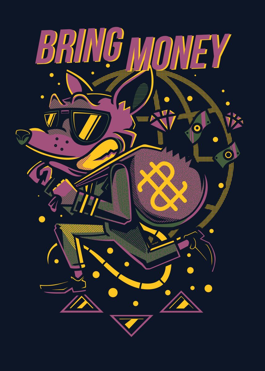 'Purple rabbit' Poster by Aliyah Aubrey | Displate