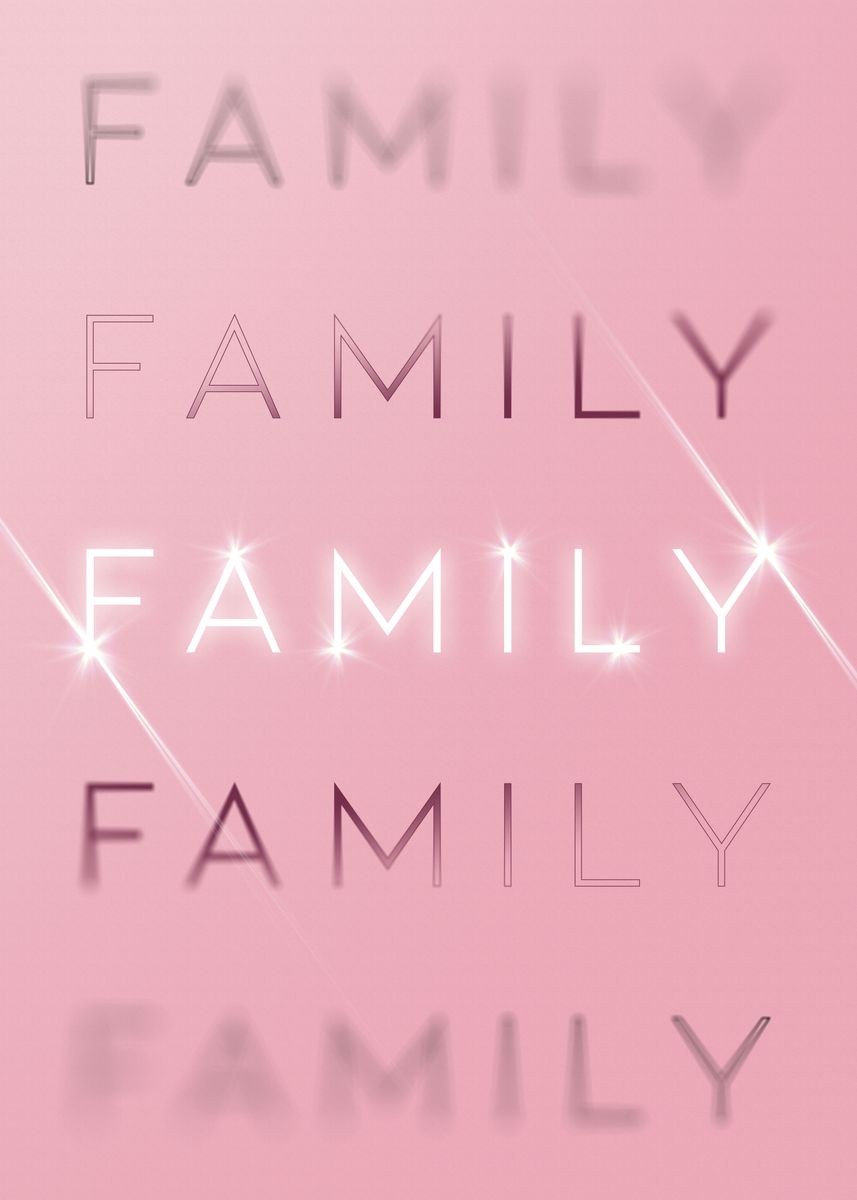 'Family Motivational in Pin' Poster by Holy Rock Design | Displate