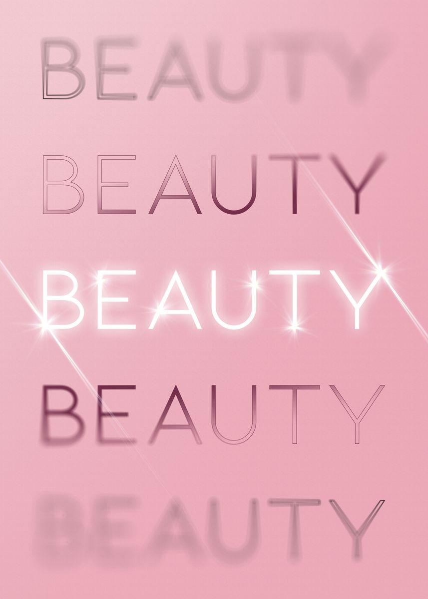 Beauty Motivational in Pin' Poster by Holy Rock Design