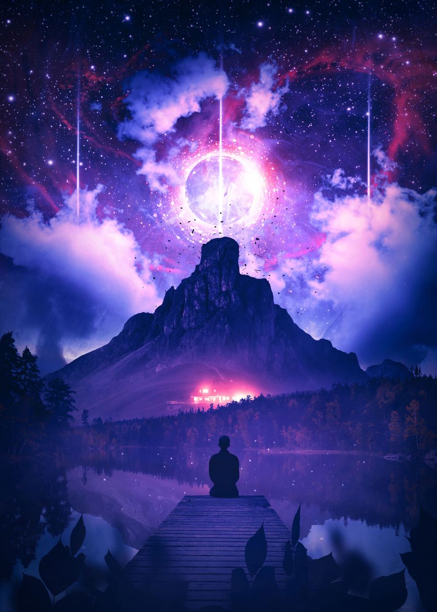 'THE UNIVERSAL JOURNEY' Poster by Aron Visuals | Displate
