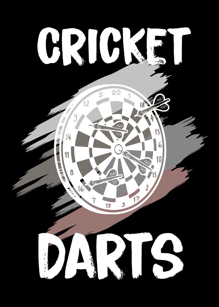'Cricket Darts Bullseye Dar' Poster by AaronBaron Displate