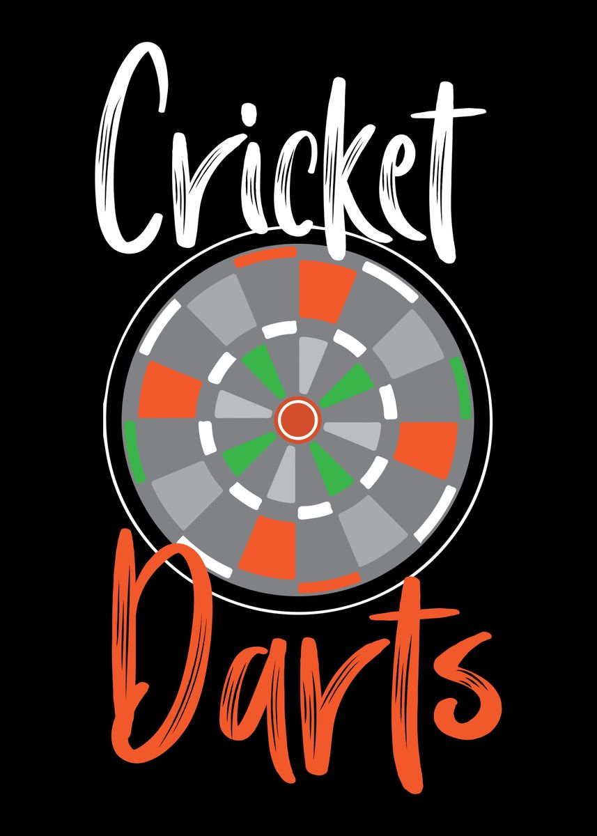 'Cricket Darts Bullseye Dar' Poster by AaronBaron Displate