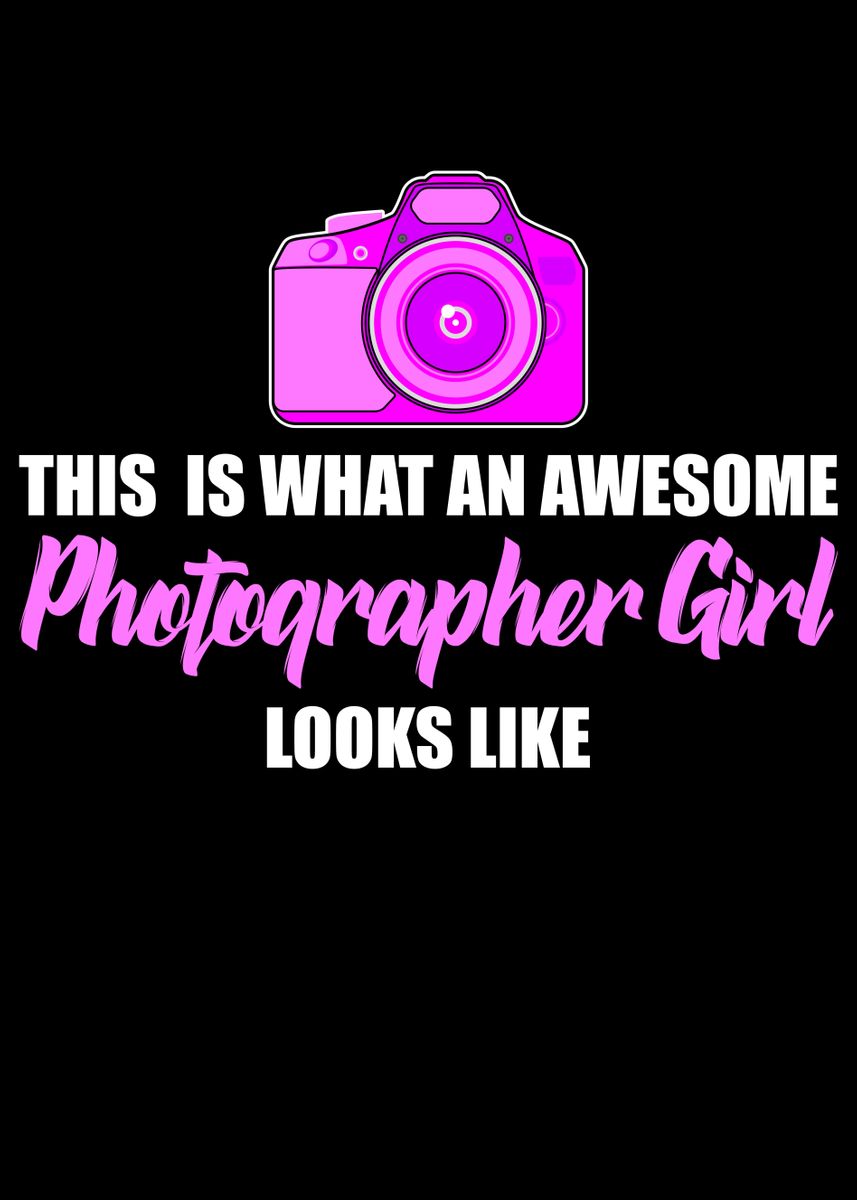 Awesome Photographer Girl Poster By Andreas Schellenberg Displate 9717