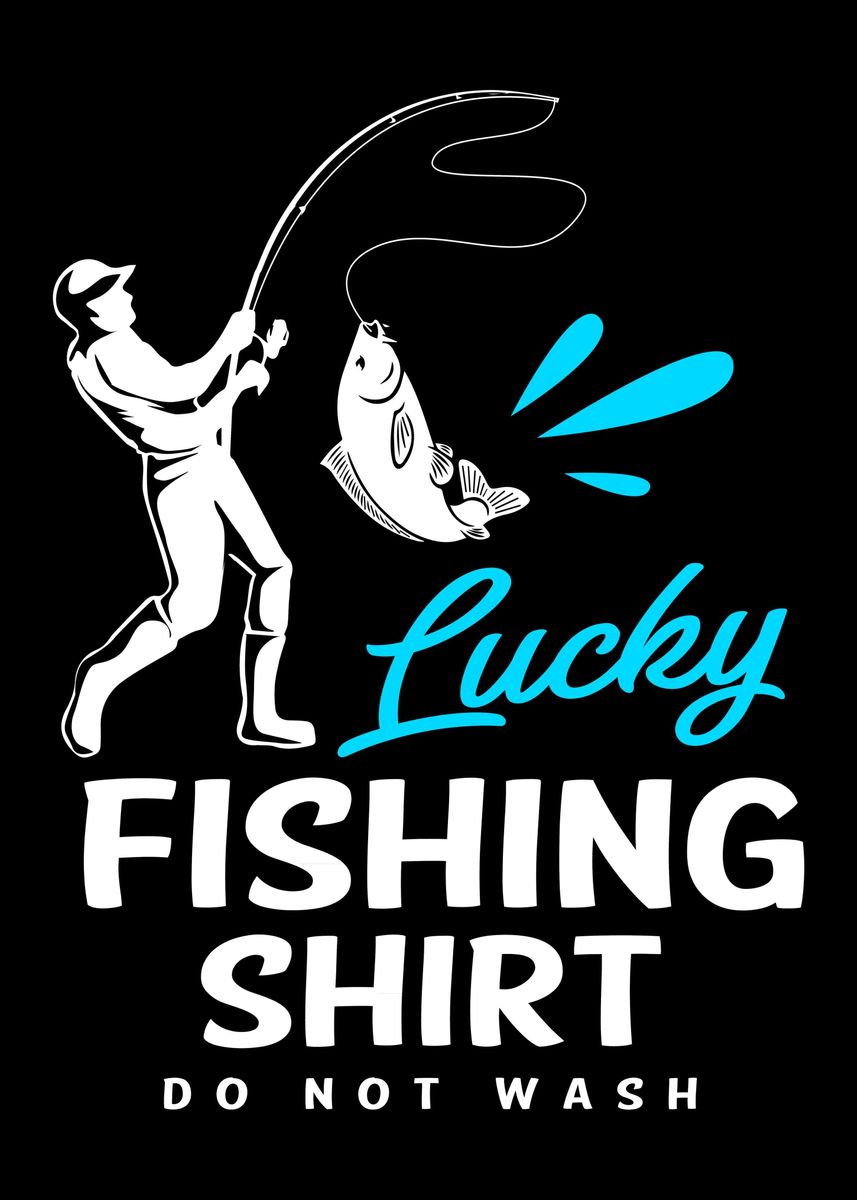 'Lucky Fishing' Poster by FunnyGifts Displate